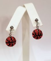 Basketball authentic Crystal post dangles